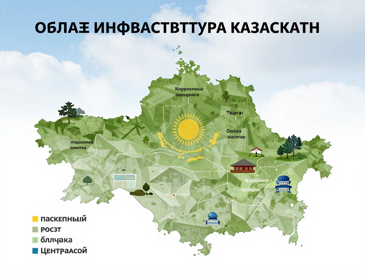 Визуализация облачной инфраструктуры с серверами и сетевыми соединениями, синий фон с неоновыми элементами