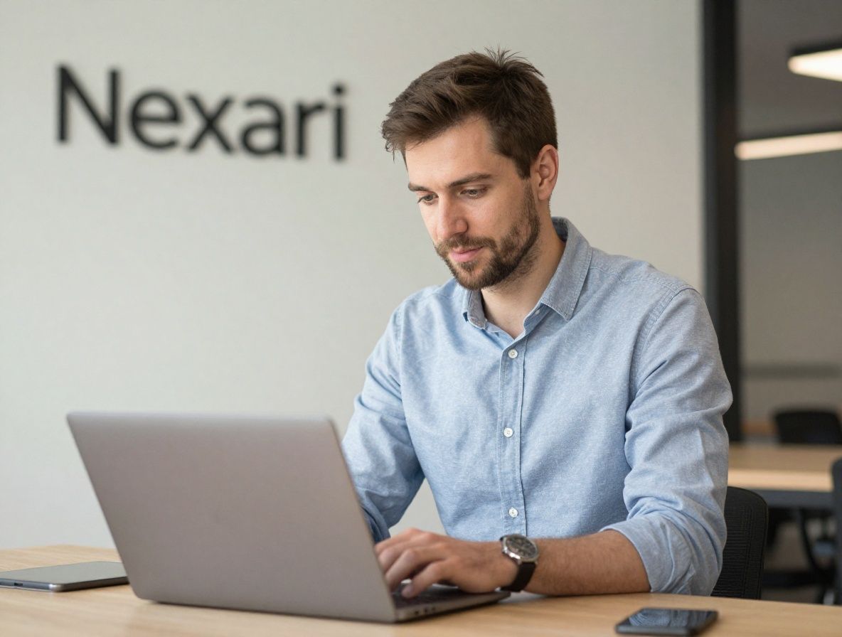 Марат Ахметов — облачный архитектор и технический автор журнала Nexari, мужчина с планшетом